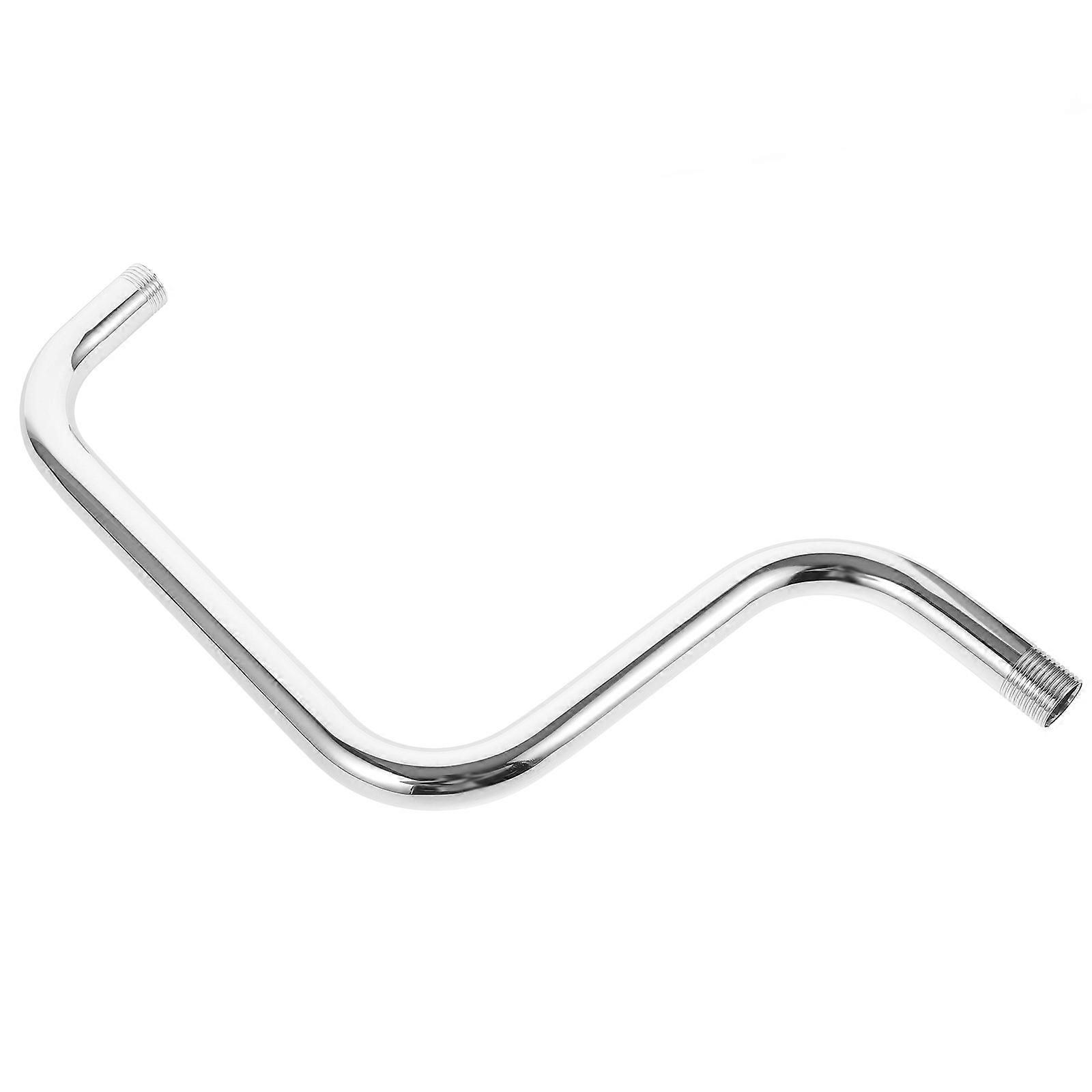 Shower Head Extension Arm in Stainless Steel for Bathroom Use Silver Color Classic Style Fits Most Showers 7.8 Inches
