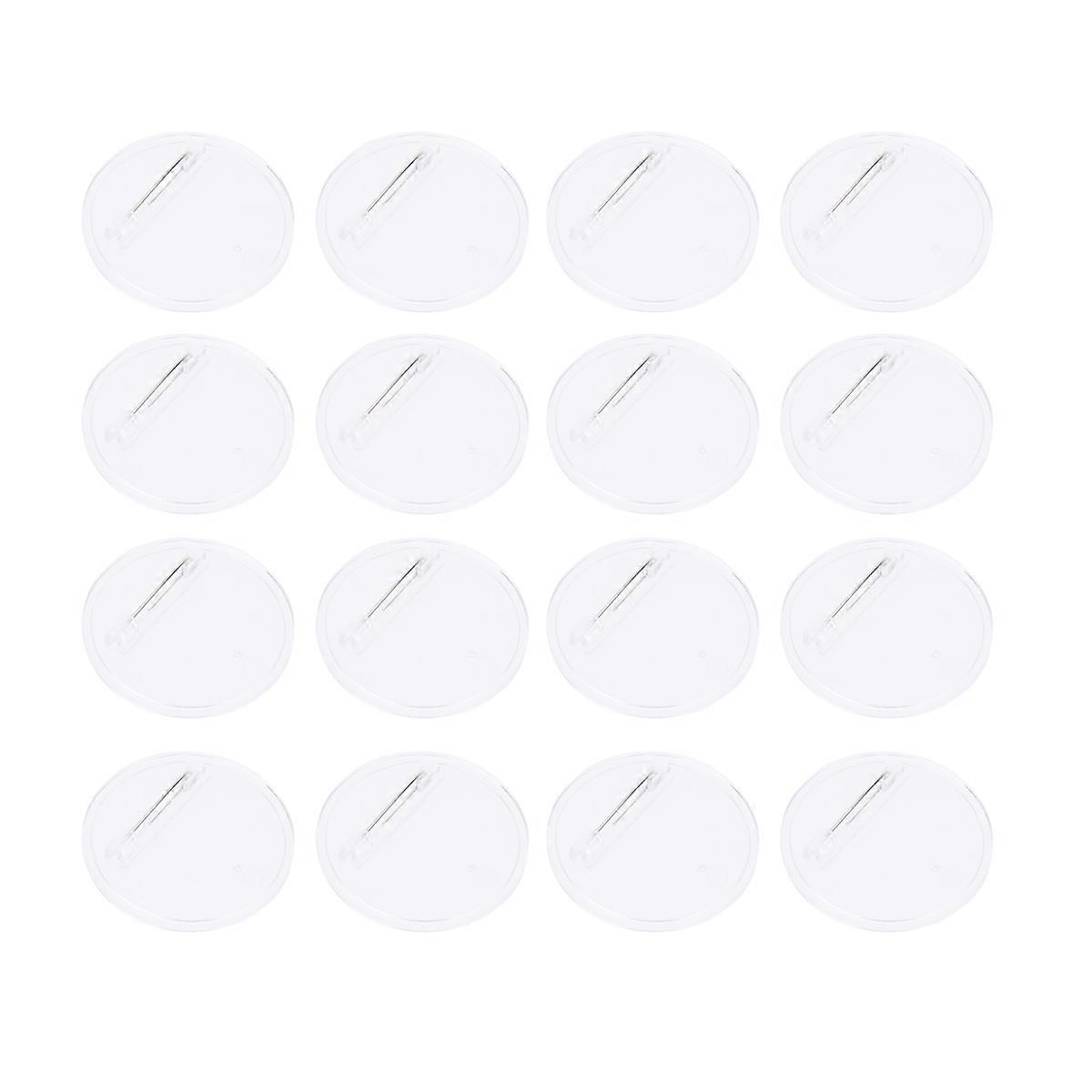 Transparent Acrylic Brooch Accessory for Wearing Round Design 40mm Diameter
