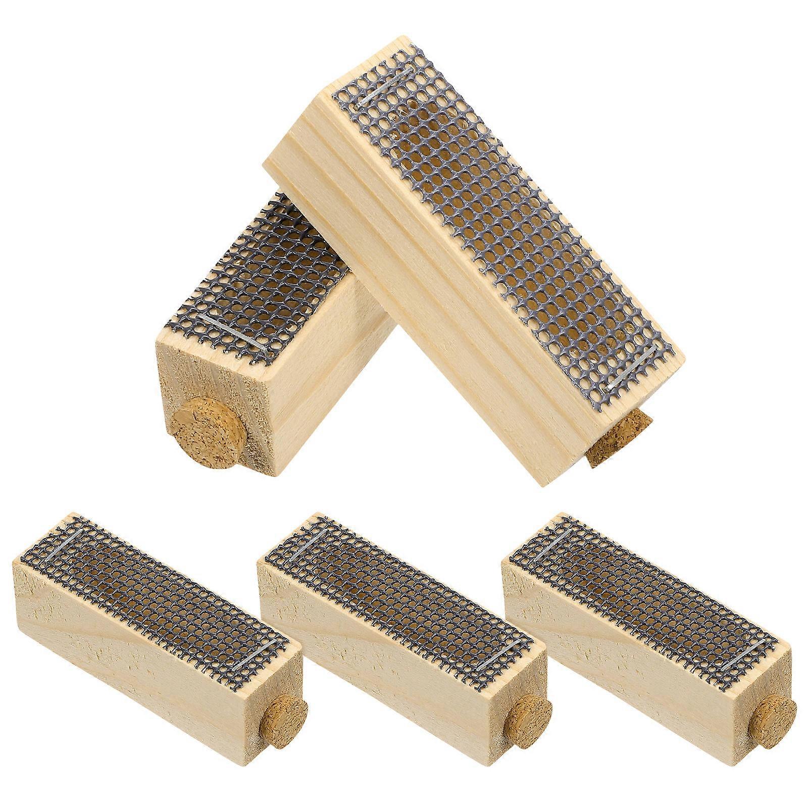 معدات تربية النحل قفص خشبي لمناسبات تربية النحل تصميم جيد التهوية مثالي لاحتياجات مربي النحل 5 مجموعات