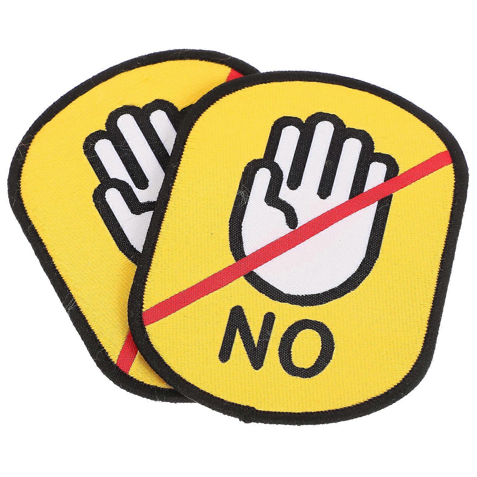 Do Not Touch Warning Stickers for Pets 1 Set Social Logo Identification Labels Leash Reminder Decals