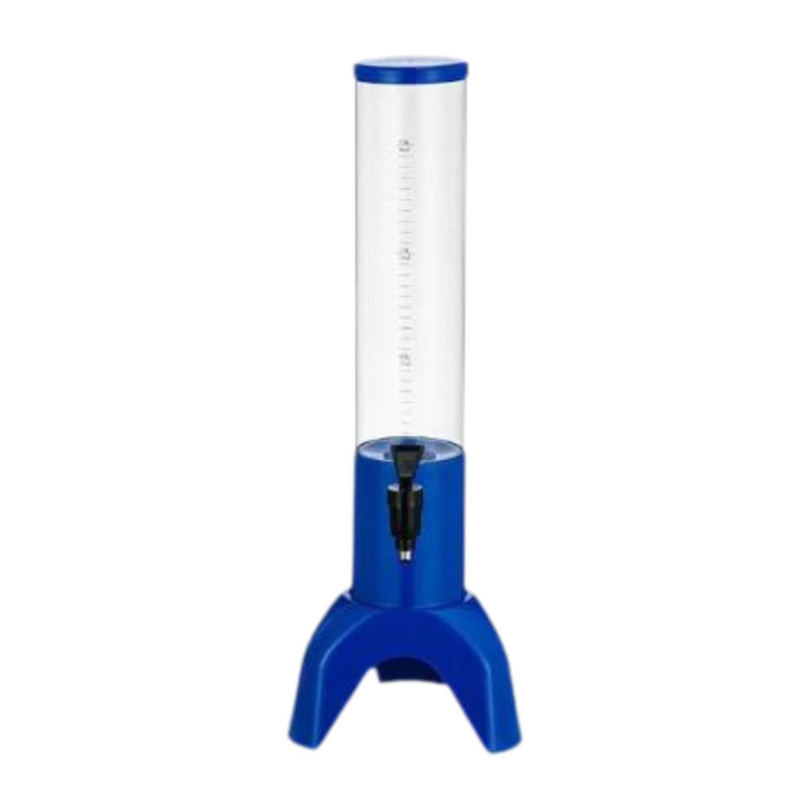 Beverage dispenser with tap, for spirits events, easytoclean beer dispenser for Father's Day parties, games, blue 1.5L