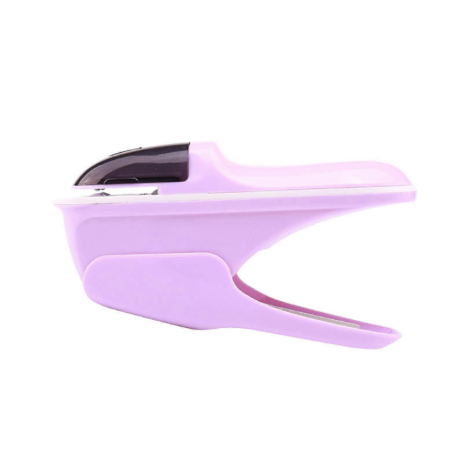 Stapler Loose Stapler, Manual Stapler, Portable Book  Stapler for Brochures, Newspapers, Leaflets Purple