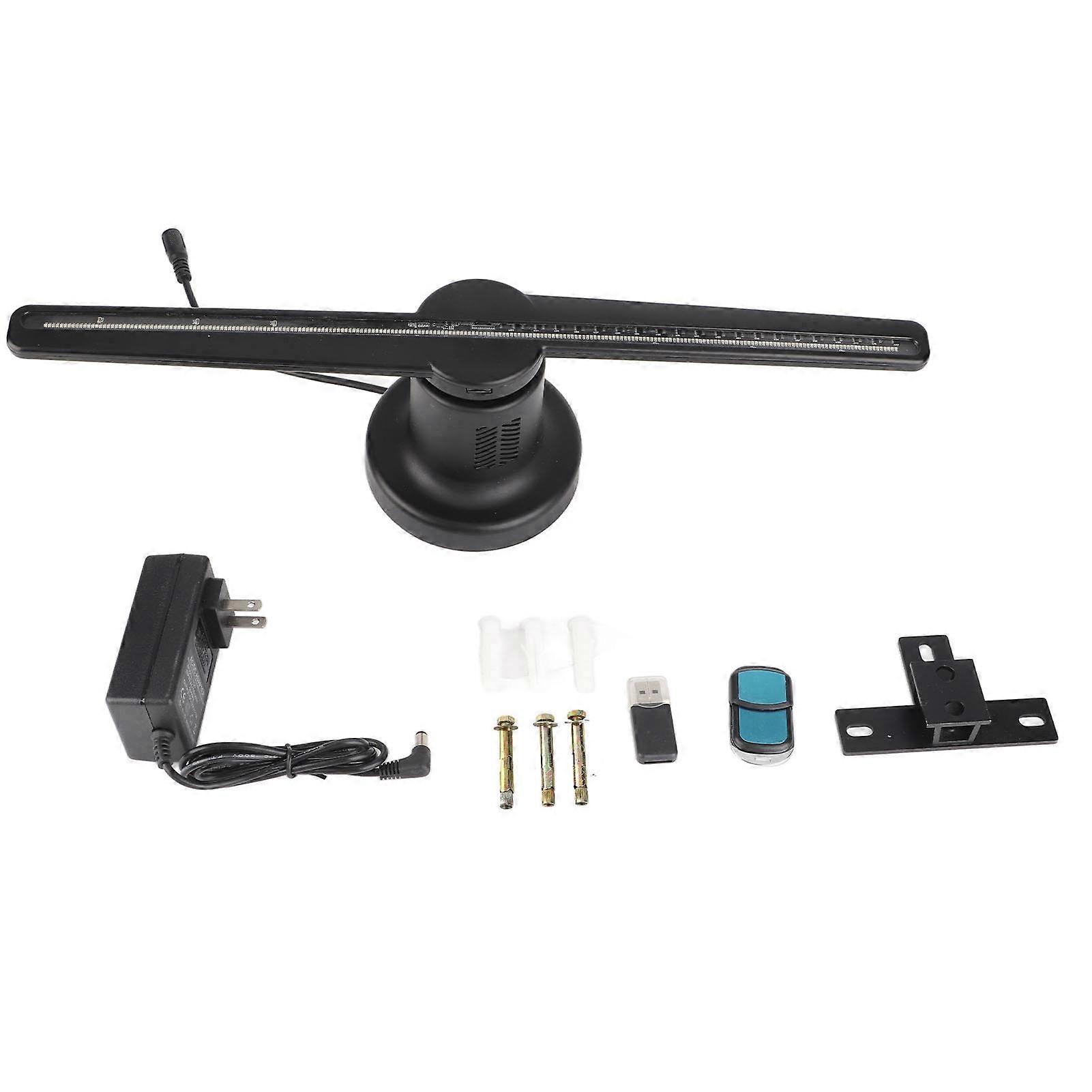 A3W 3D Fan Holographique Publicité Machine 224LED Lampe Perles PC WiFi Version 16G