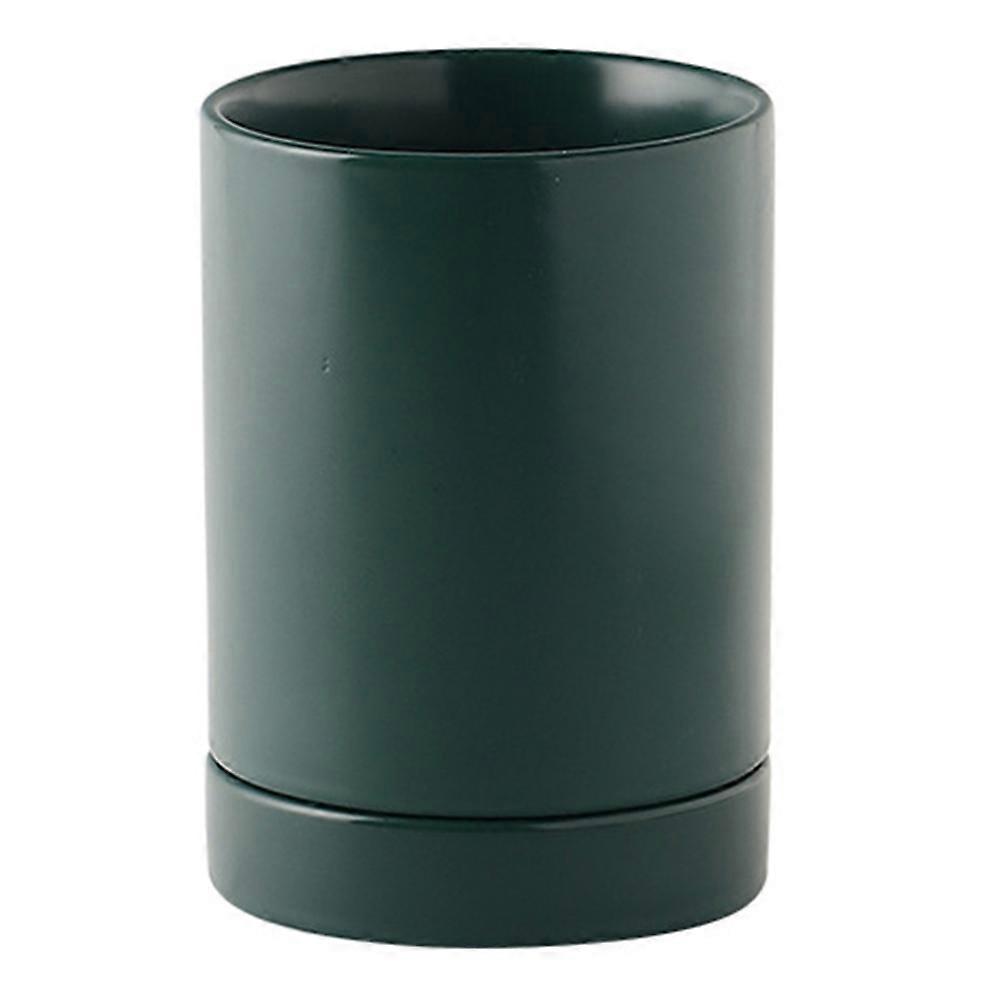 Ceramic Chopstick Holder With Base 1 Set Matte Finish Green For Households Ensuring Easy To Clean Kitchen Tool With Dishwasher Safe Advantage