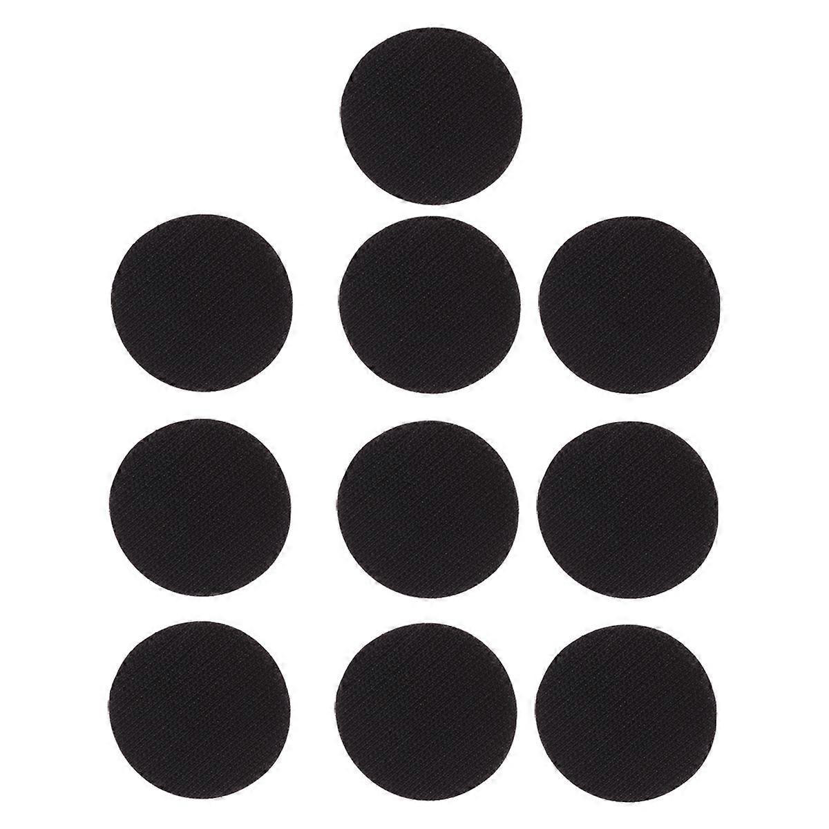 Black Nylon Hook Loop Tape Dots Self Adhesive Stickers for Sticking Removable Reusable for Home Set