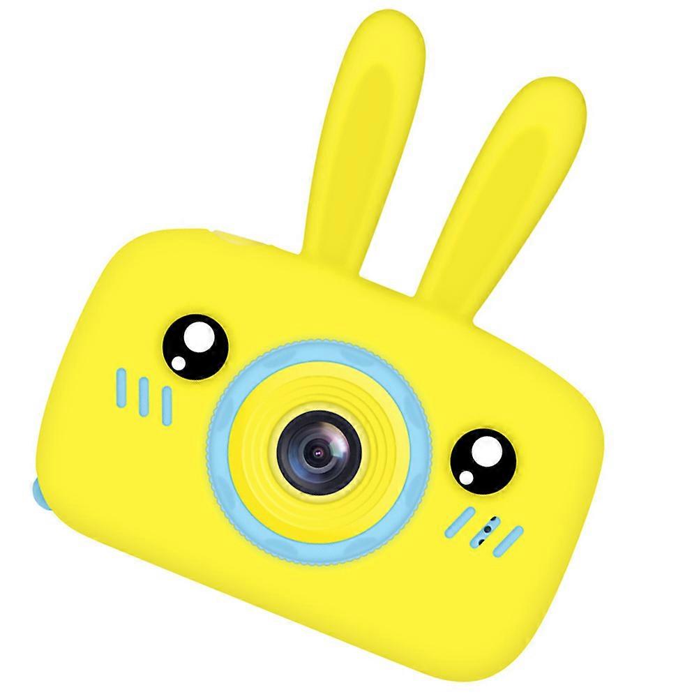 Children Digital Camera Rabbit Shape Kid Camera Portable Yellow Abs Material Video Recording 1 Set