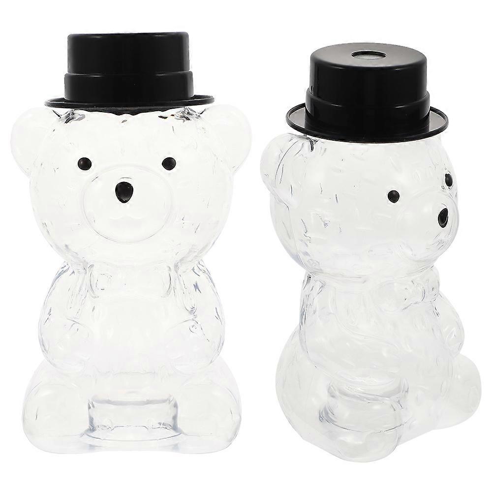 2 Pack Transparent Juice Bottles for Home Use Leakproof Multipurpose Drink Containers