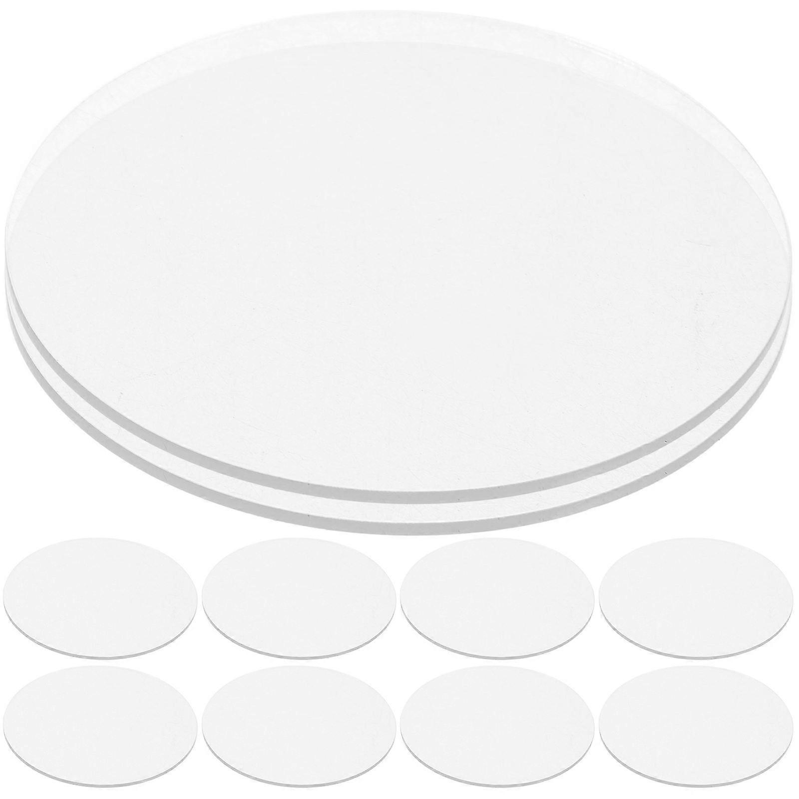 10pcs Transparent Acrylic Circles for DIY Decor Crafts and Ornaments Durable Easy to Clean 4.0in