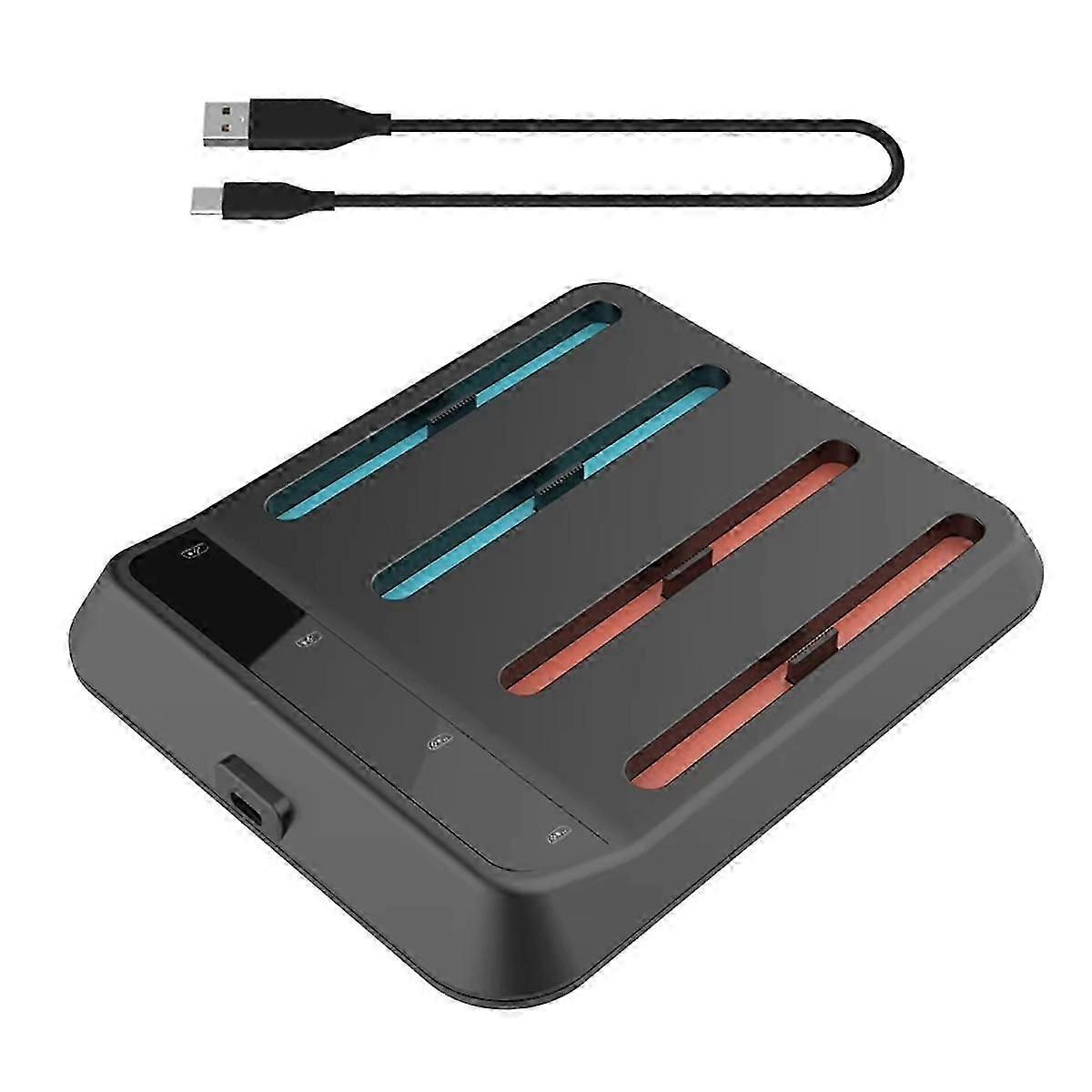 4 Slot Controller Charger Station, Compatible with for Accessories, Enhanced Charging Speed & Stabil