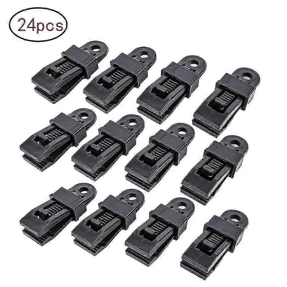 重型防水油布夹夹 - 用于帐篷、防水布和大篷车的即时遮阳篷夹 - 耐用的户外配件