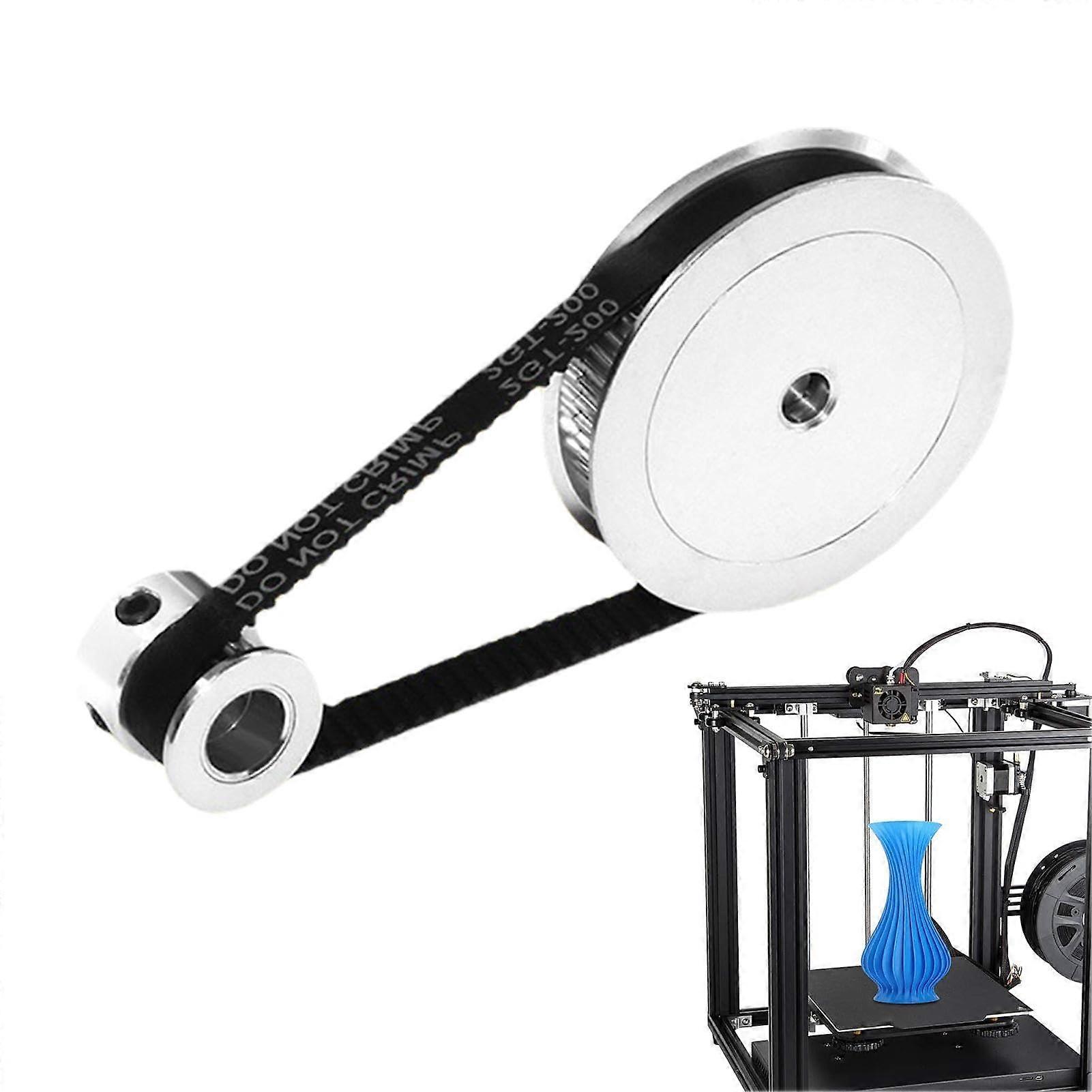 Timing pulley with 20 and 60 teeth, synchronous wheel with 20 and 60 teeth aluminum timing pulley, timing belt with 6 mm belt