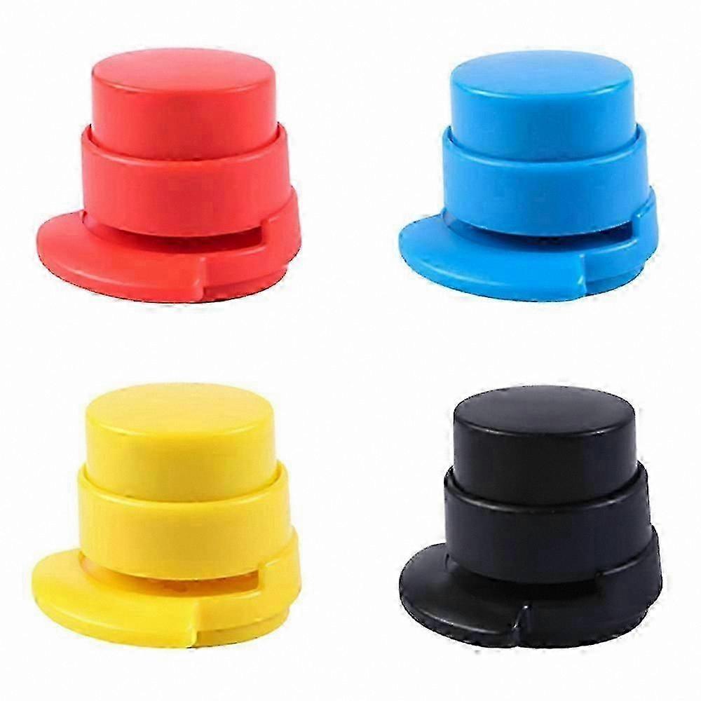 4-Pack Mini Staple-Free Stapler for Office, School, and Eco-Friendly Stationery Use Portable and Compact Design