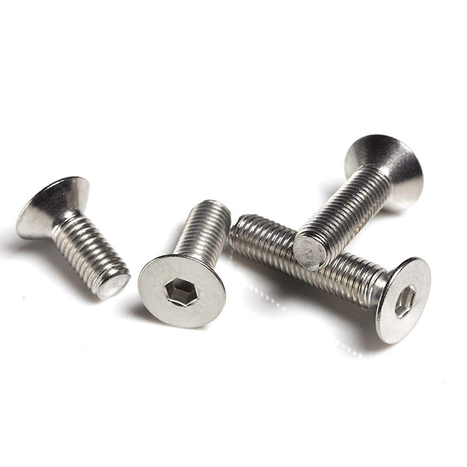 Bolt Screw Threaded Hex Socket Cap Screw Flat Countersunk Head Stainless Steel M10 X 85 And M12 X 60 1 Piece