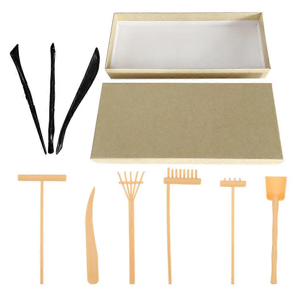 Mini Zen Garden Rake Set – Sand Art Tools for DIY Sand Tray Decoration – Tiny Accessories for Creative Expression & Precision Craftsmanship – Home &