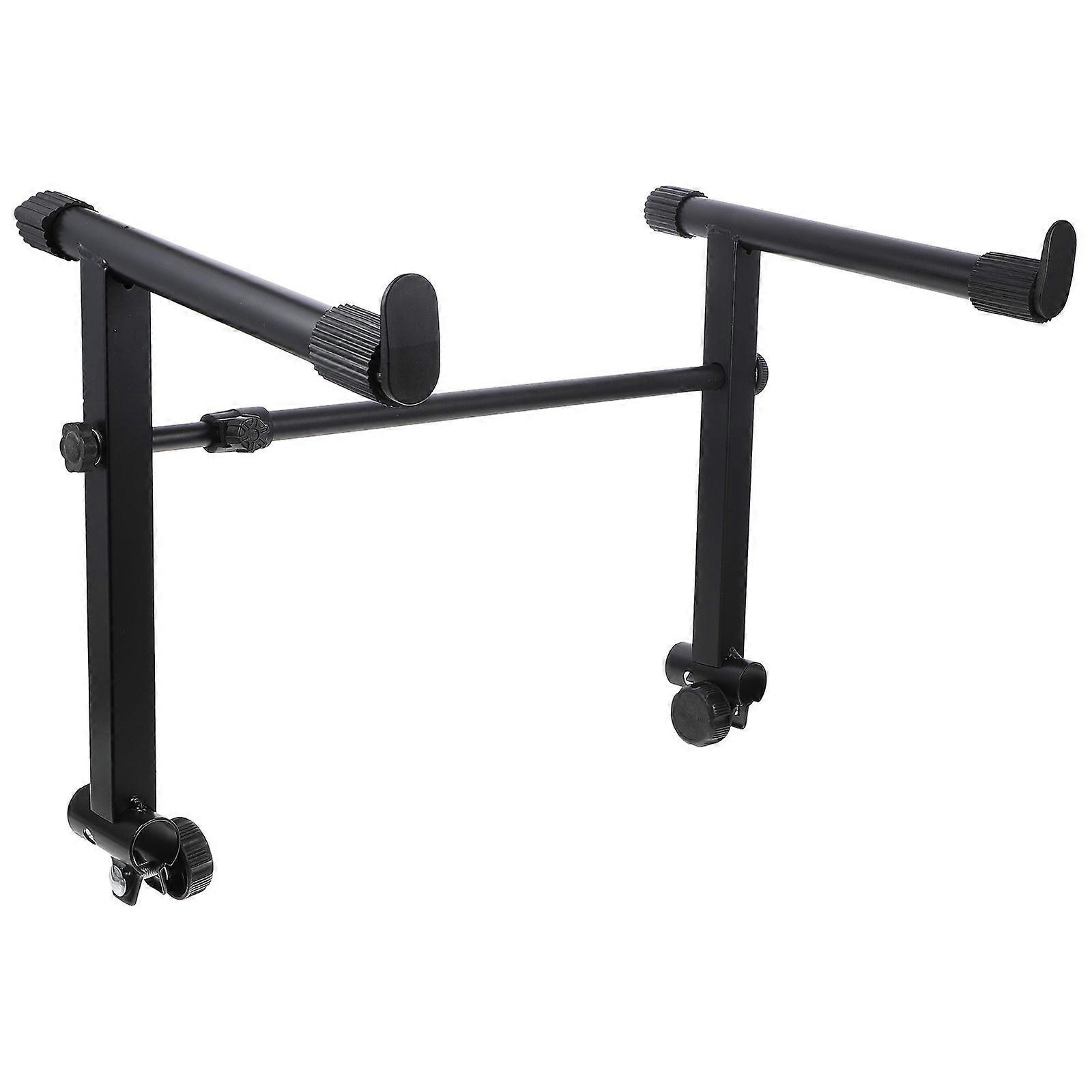 Support de clavier universel Support d’orgue électrique Rack Support de clavier de piano (noir)