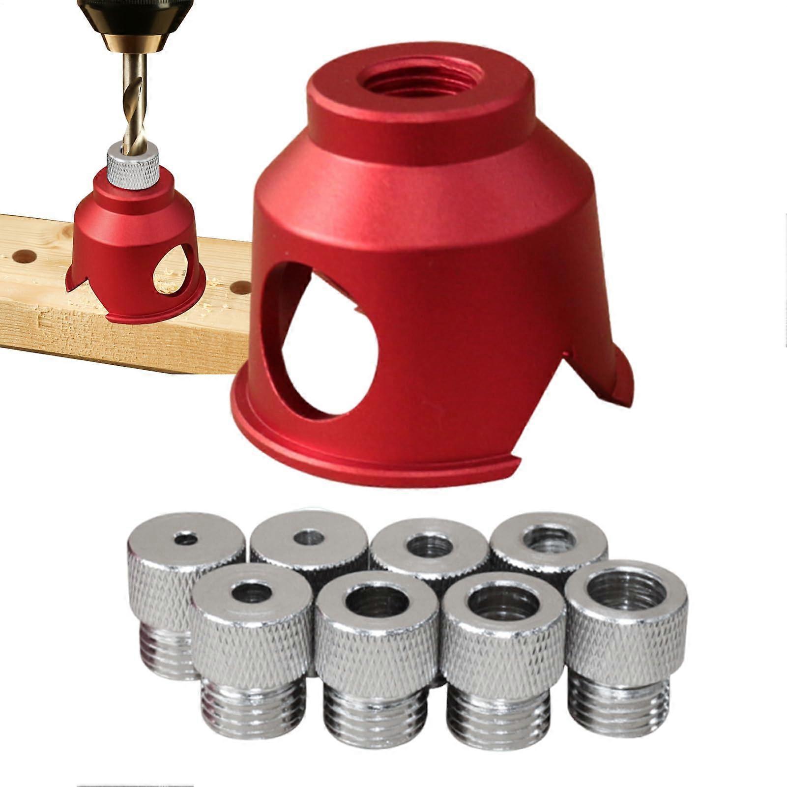 Straight Hole Drill Locator - 90 Degree Drill Bit Guide for Doweling, Centering, and Positioning Straight Holes in Wood Furniture