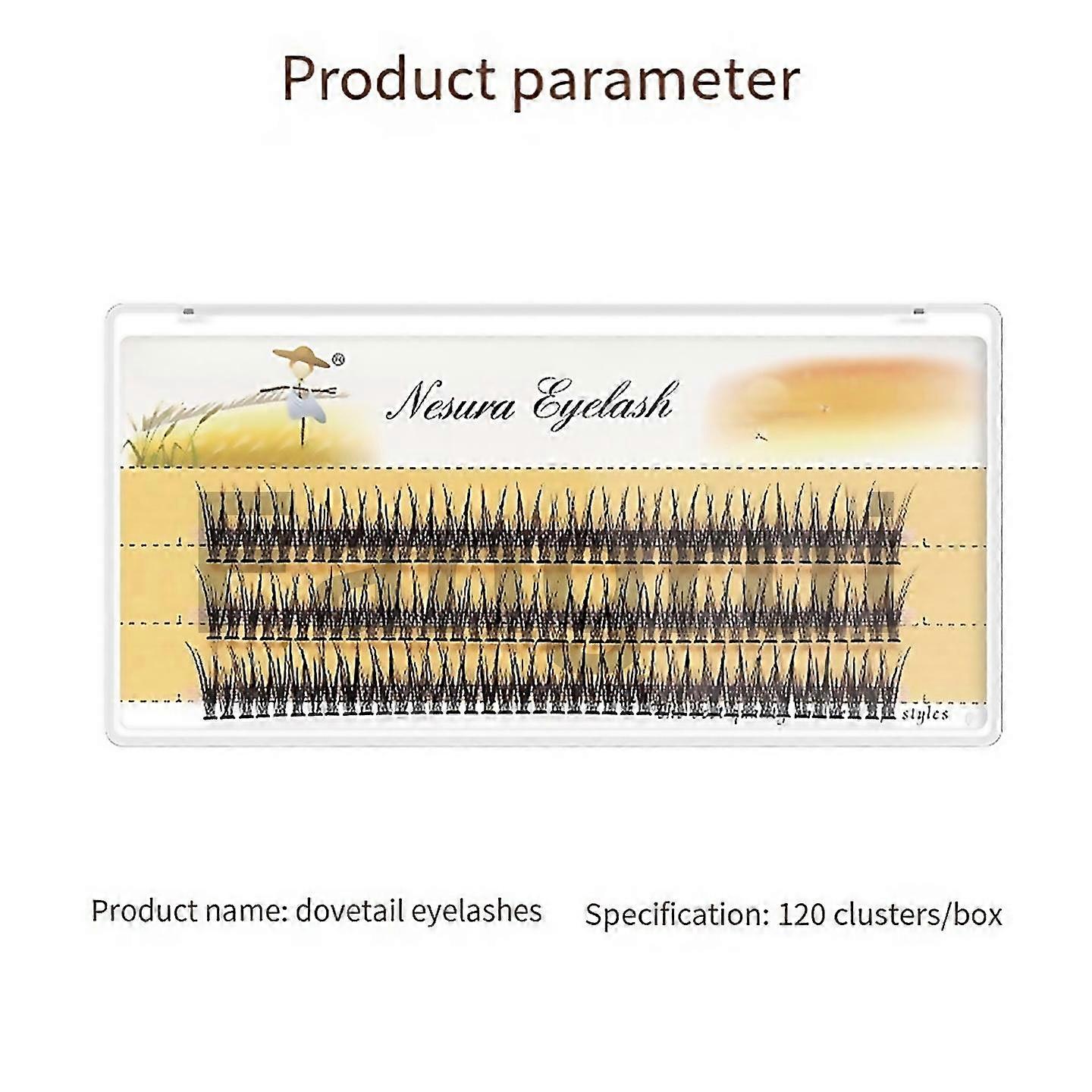 For for 14mm natural slender simulation hair false eyelashes