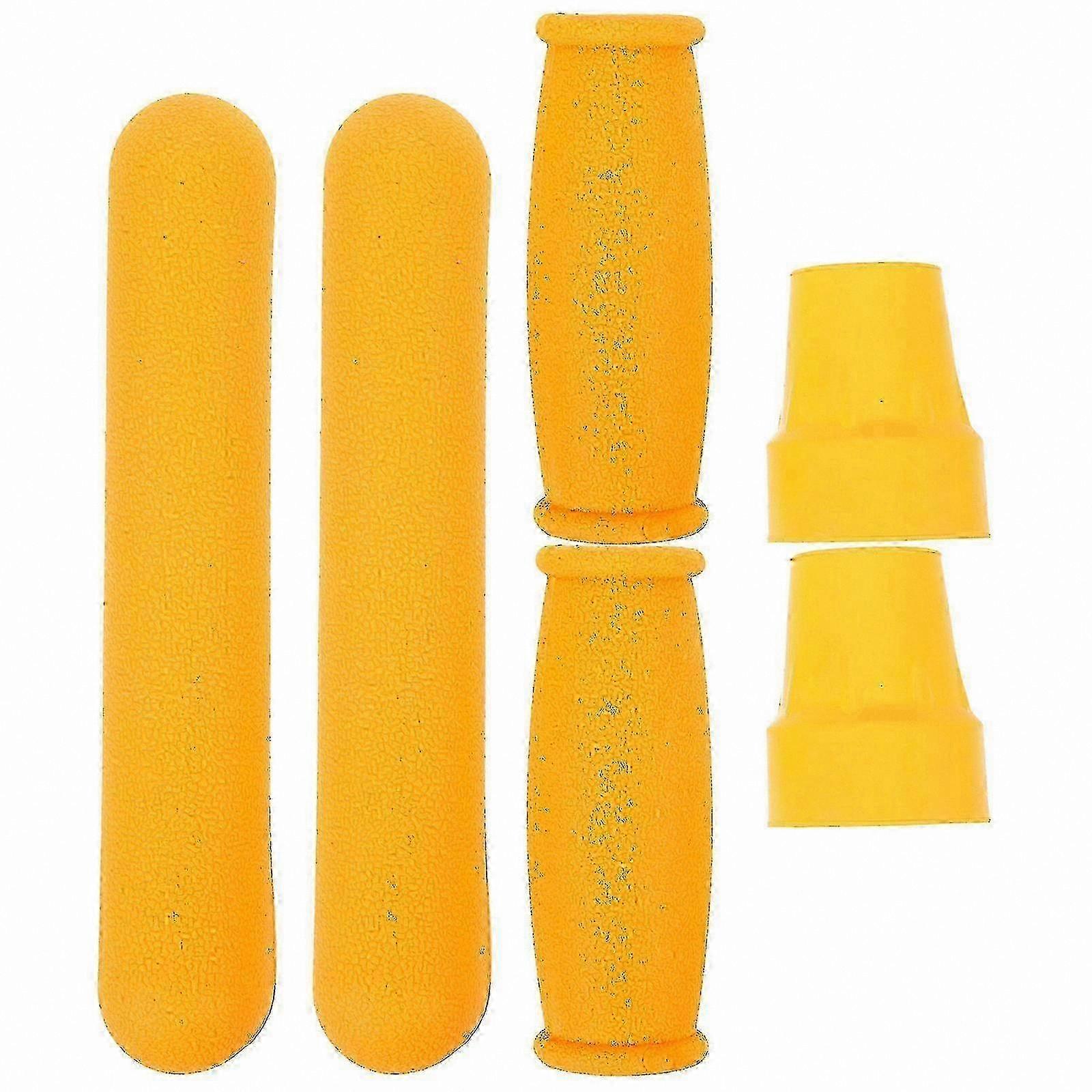 Underarm Crutch Kit with Comfortable Hand Grips and Feet Caps for Enhanced Support