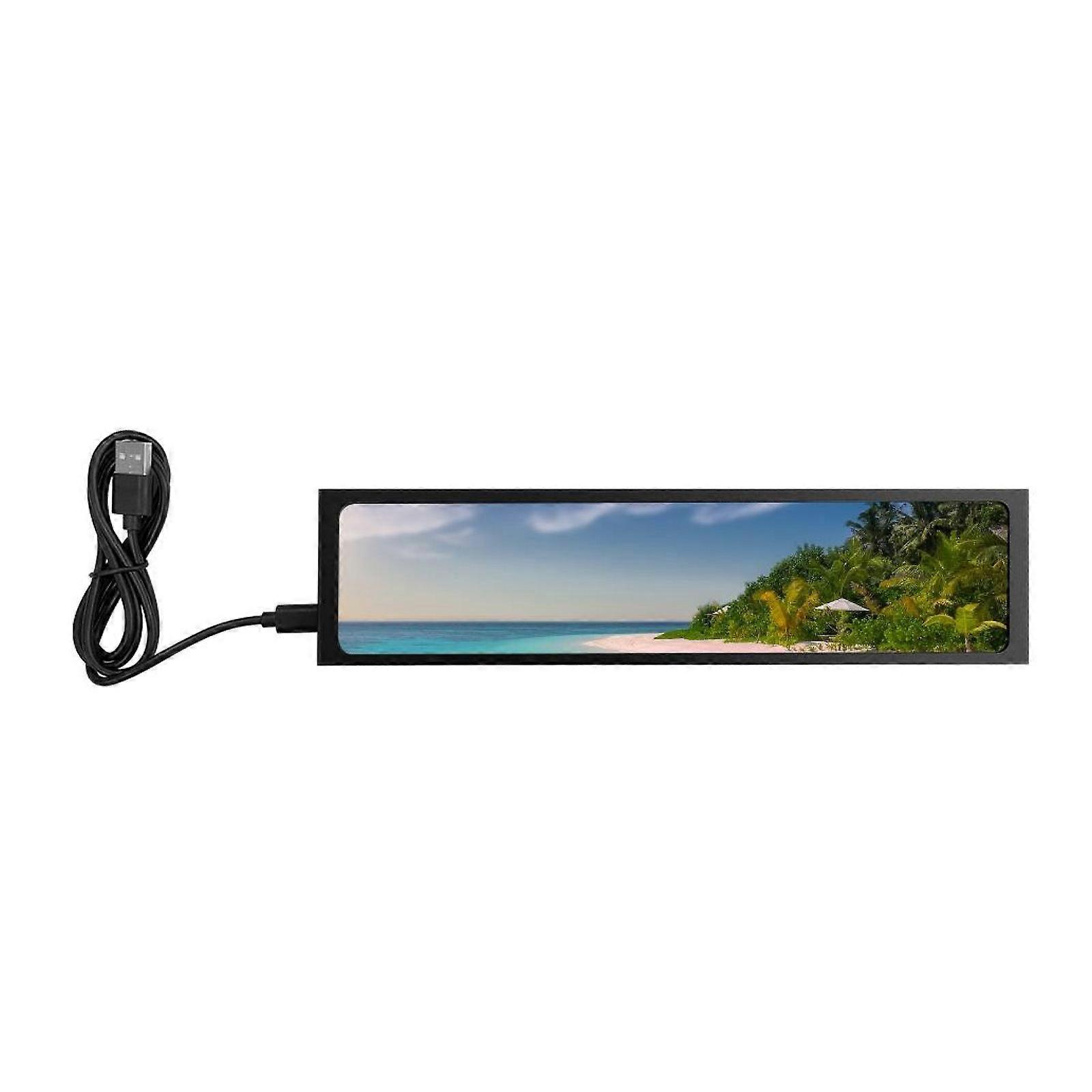 11.26inch USB Powereds Secondary Display With Builts In Video Player And 440X1920 Resolution For Multimedia Experience Multicolor
