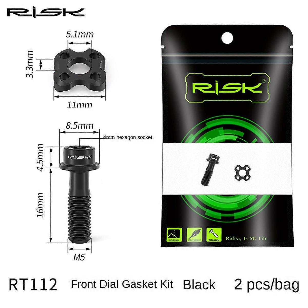 Front derailleur fixing screw gasket for road bikes, made of titanium alloy, suitable for folding bikes