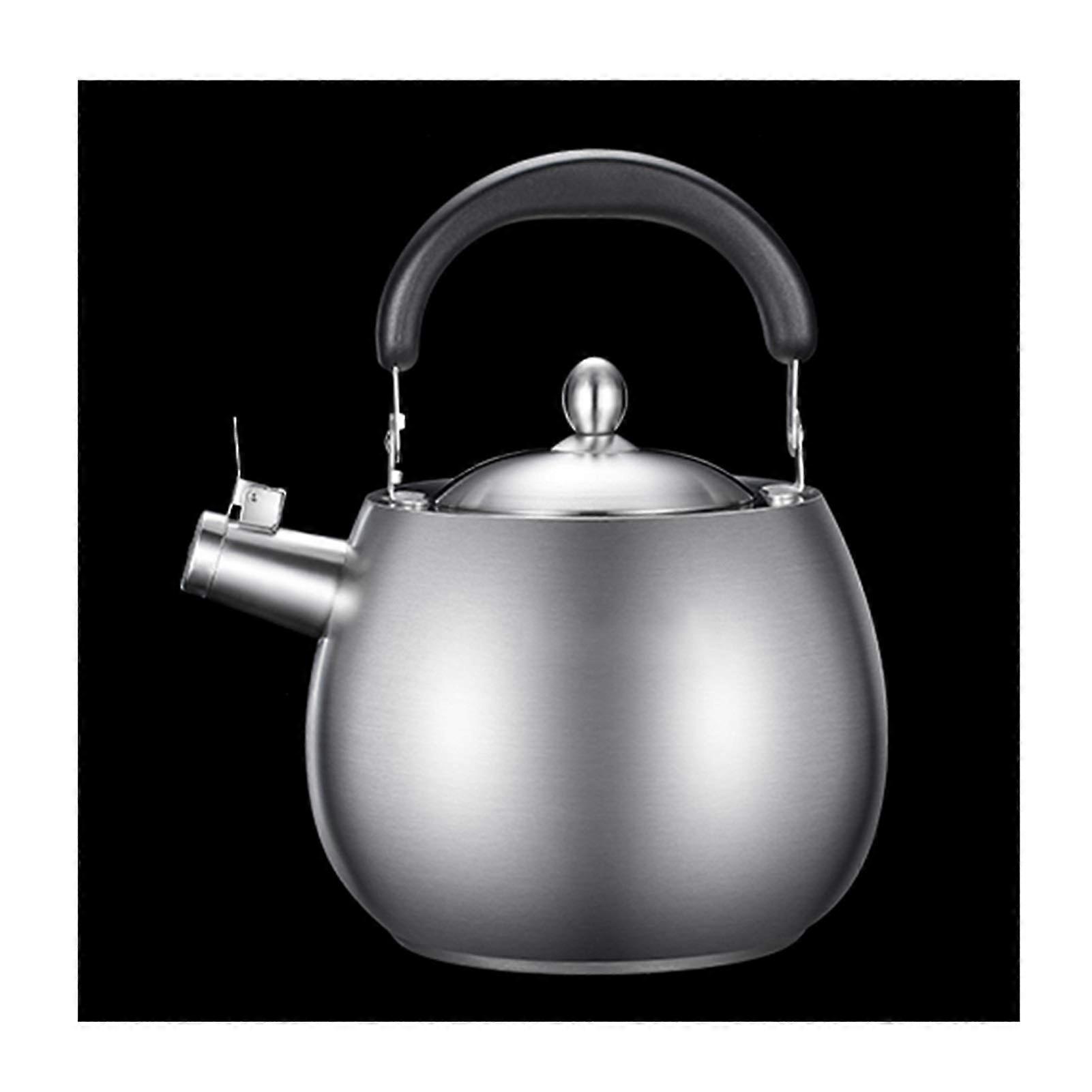 Camping Coffee Pot - Stovetop Whistle Kettle for Gas, Durable Teapot for Coffee and Tea, Lightweight Aluminum Design