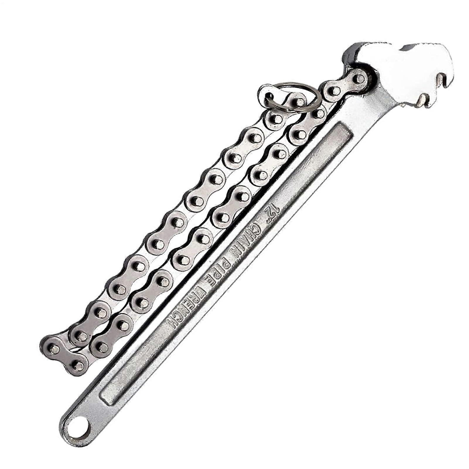 Chain Oil Filter Wrench 16 Inch Adjustable Heavy Duty Tool for Mechanics Plumbers Pipe Fittings