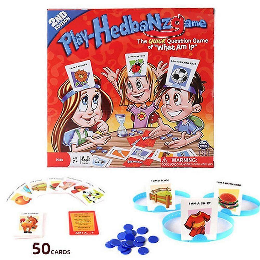 Who Am I Family Card Game, Parent-Child Interaction, Brain Development Toy, Plastic Cards in Color Box