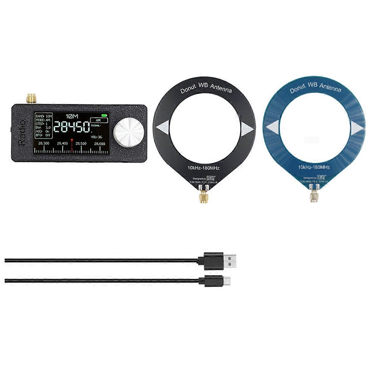 SI4732 Portable Radio 10Khz-180Mhz Mini Pocket Radio LSB USB AM FM All Band Radio Receiver with Antenna