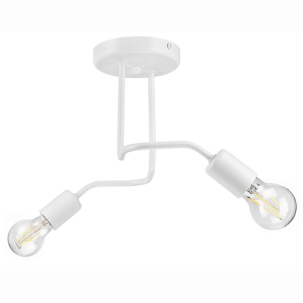 Charlie Plafondlamp, Wit, Metaal, 26x45x32 cm