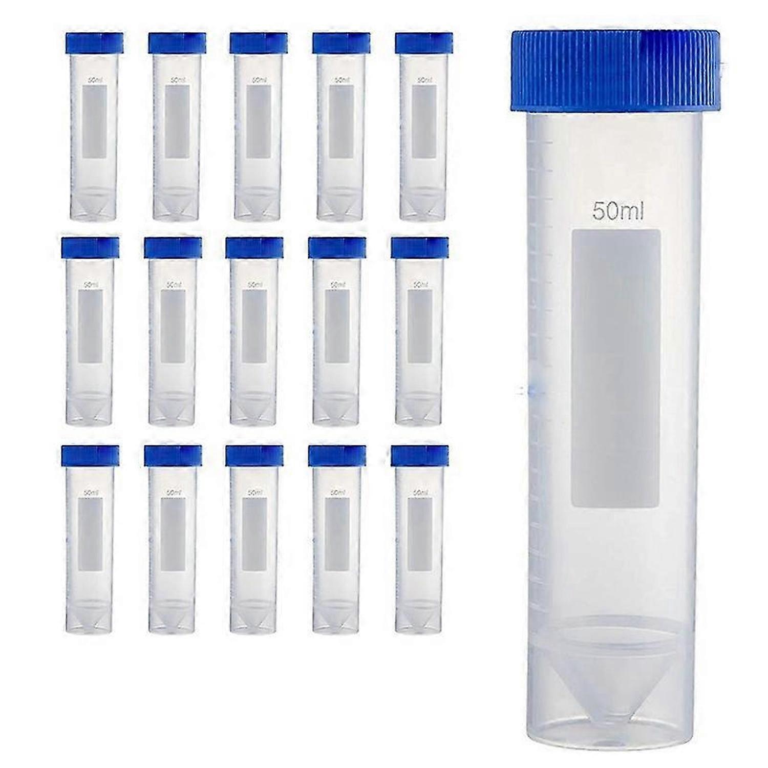 Self Standing Centrifuge Tubes 50ML, [50 Pack] Plastic Test Tube