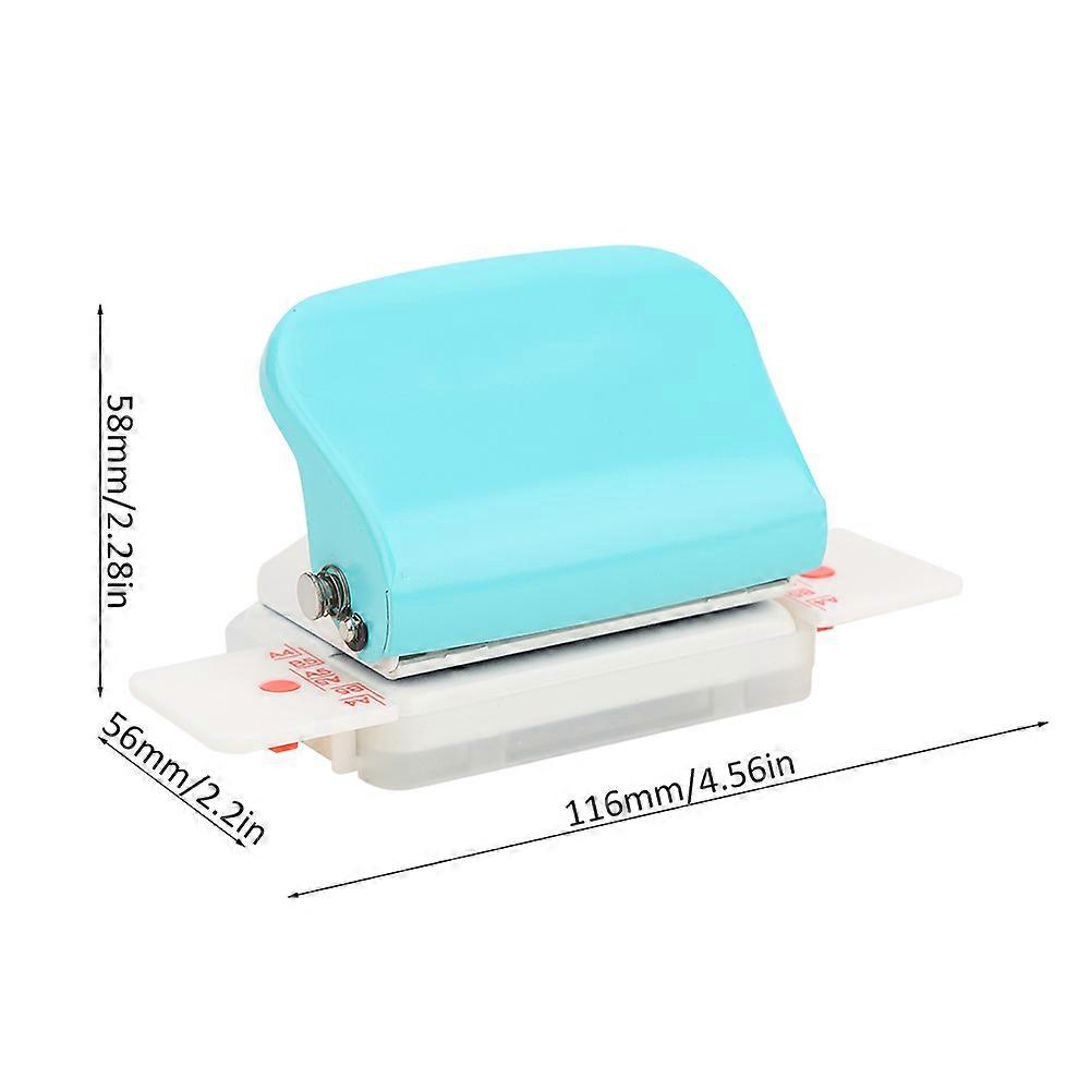 Multi Function Manual 26 Hole Paper Puncher Blue for A4/B5/A5