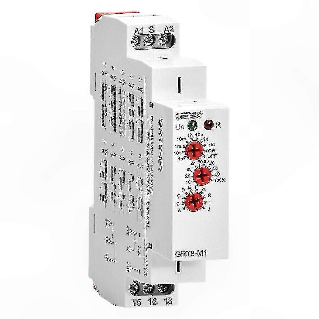 Multifunction Time Delay Relay 16A AC/DC 12V-240V DIN Rail Timer Switch