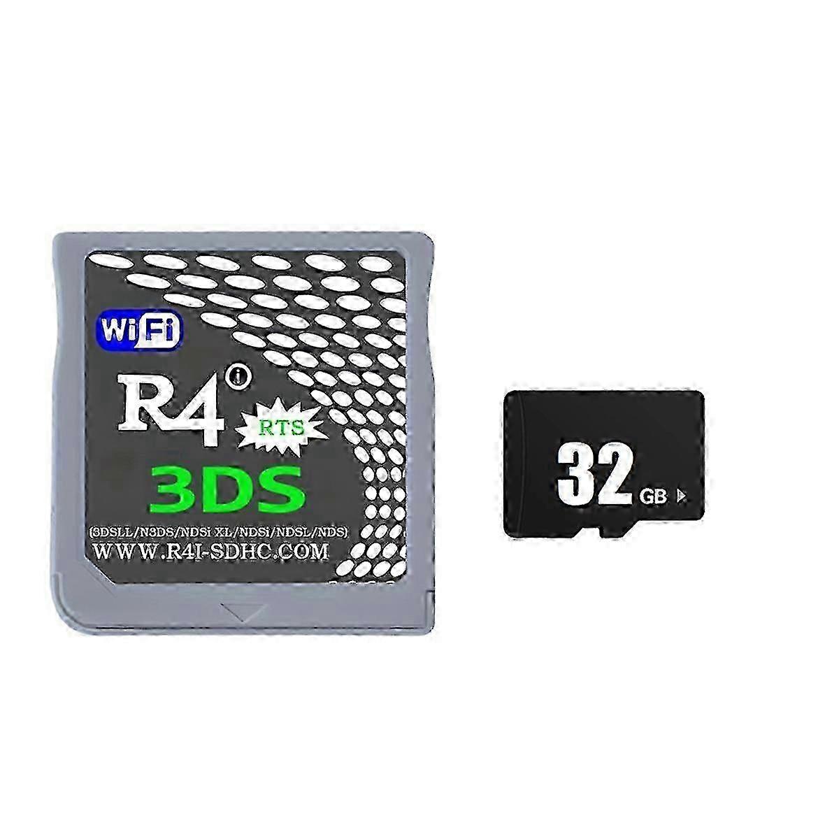 R4 Game Card R4i R4I-SDHC Burning Card+32GB Memory Card Upgrade Revolution for 3DSLL/N3DS/NDSi XL/NDSi/NDSL/ 26s