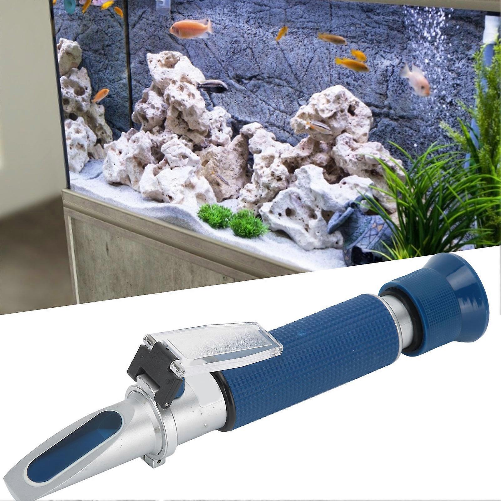 Handheld Salinity Refractometer 20x4cm Aluminium Aquarium Tool