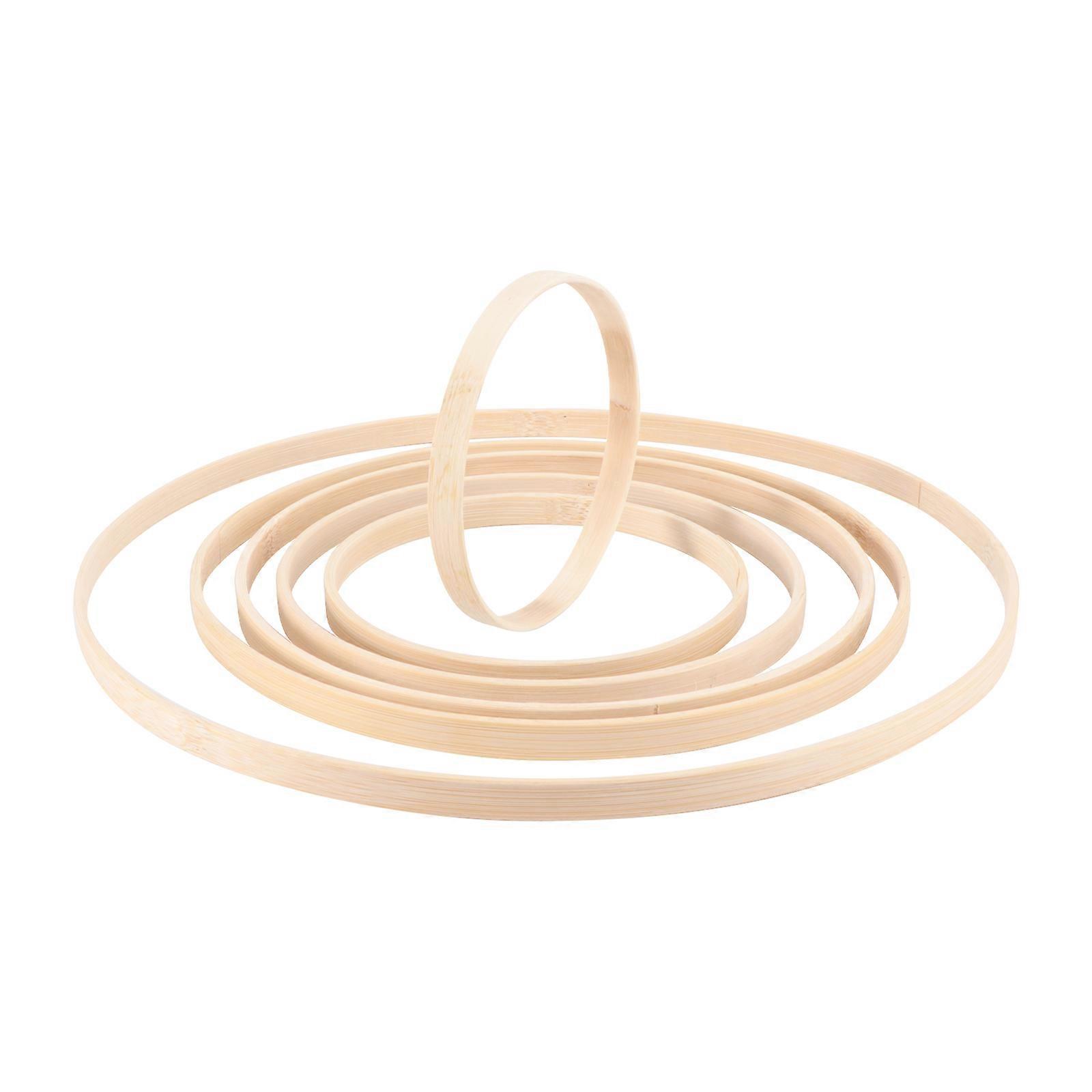 DIY Accessory Bamboo Wreath Frame for Handiwork 6Pcs Bamboo Wreath Loop