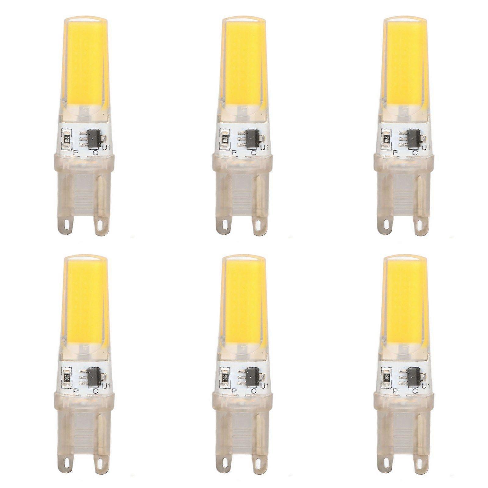 6pcs G9 LED Light Bulb COB Dimmable Professional G9 LED Bulb Replacement for Wall Lamps Table Lamps 220V