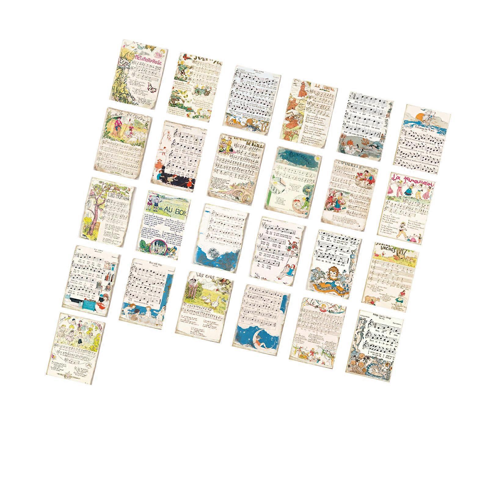 50 Sheets Vintage Journaling Scrapbooking Paper Type 2 Lightweight