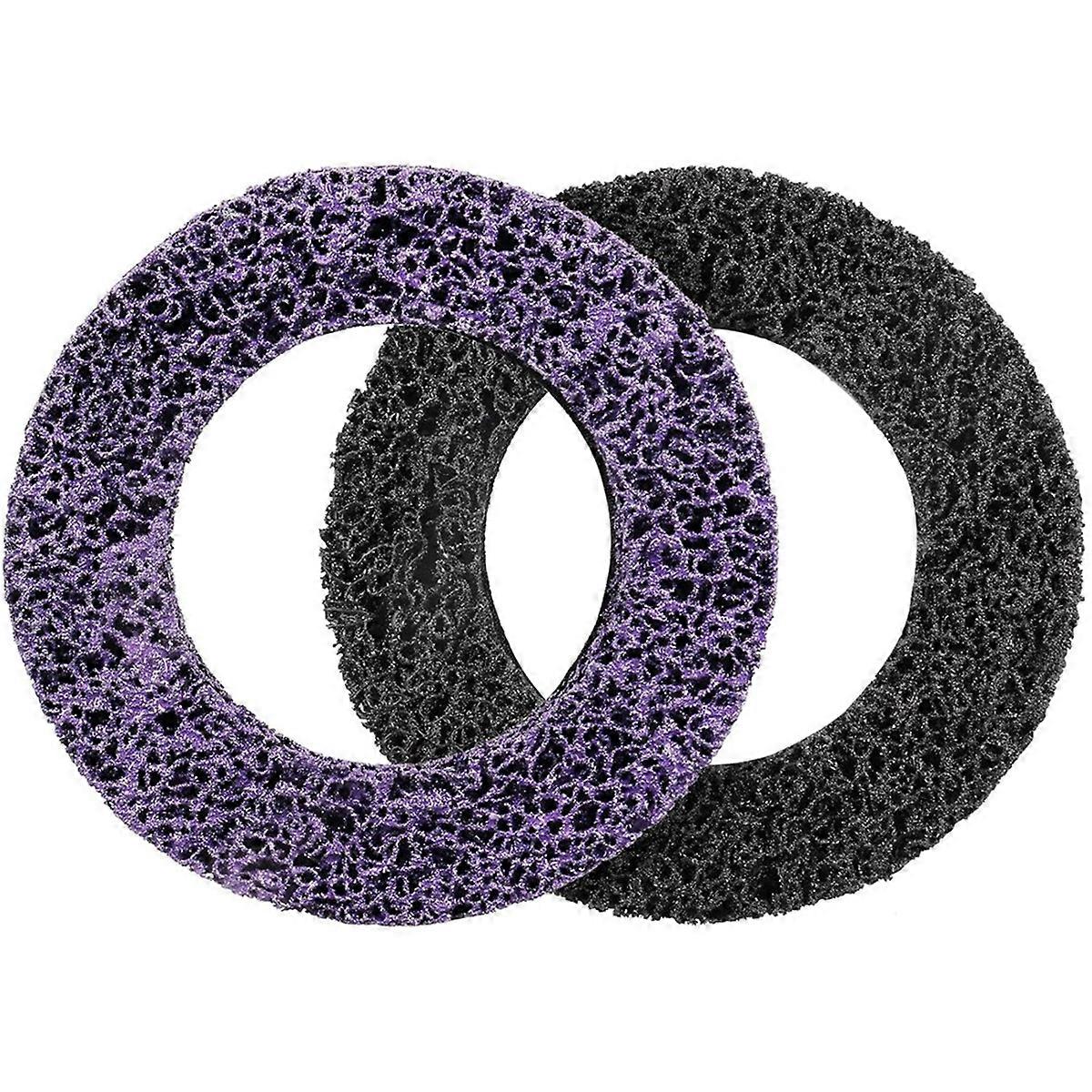 2pcs Coarse Cleaning Discs Diameter 150mm CSD Disc Nylon Fabric Disc for Processing, Metal, Wheel Hub Cleaner