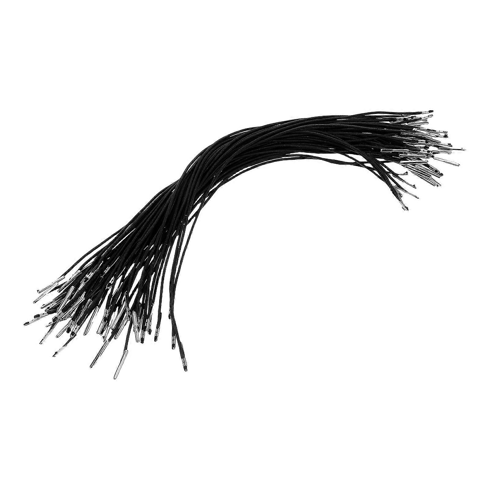 50Pcs Black Elastic Barbed Cord Stretch Band for Craft Use