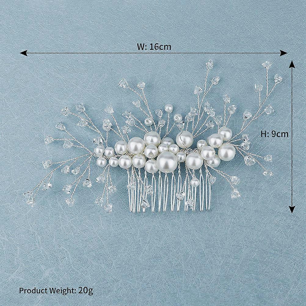 Xin Niang Tou Shi Hair Comb for Bride for Decoration Silver Bridal Accessory