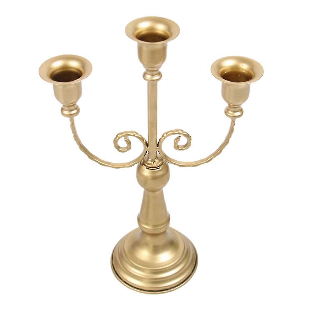 Metal Candelabra Centerpiece Simple Ornament Crafts for Home