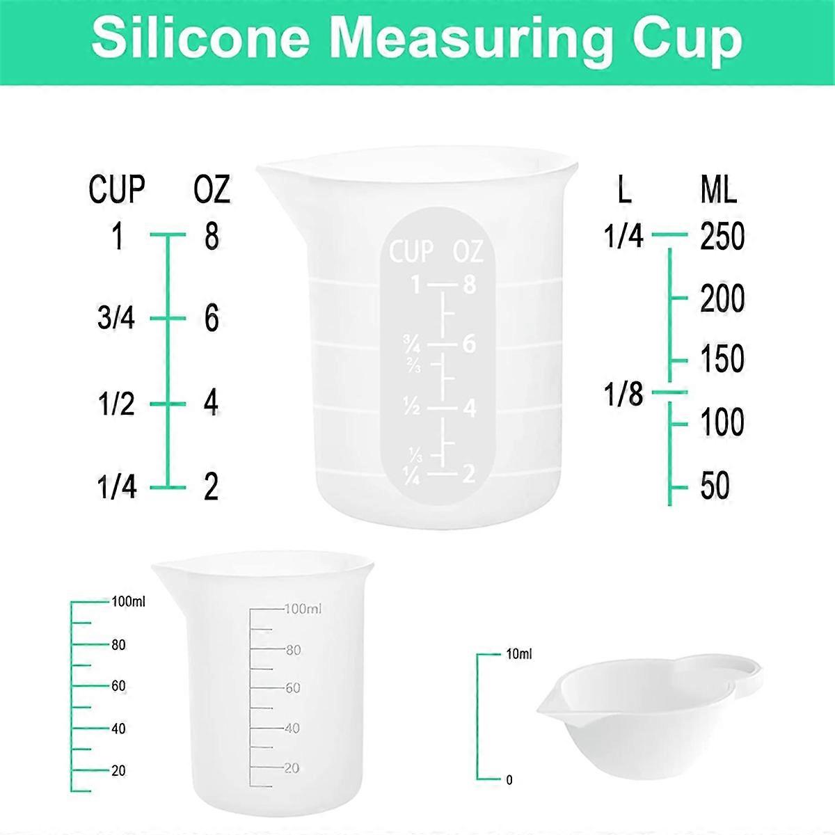 7pcs Silicone Measuring Cups Kits