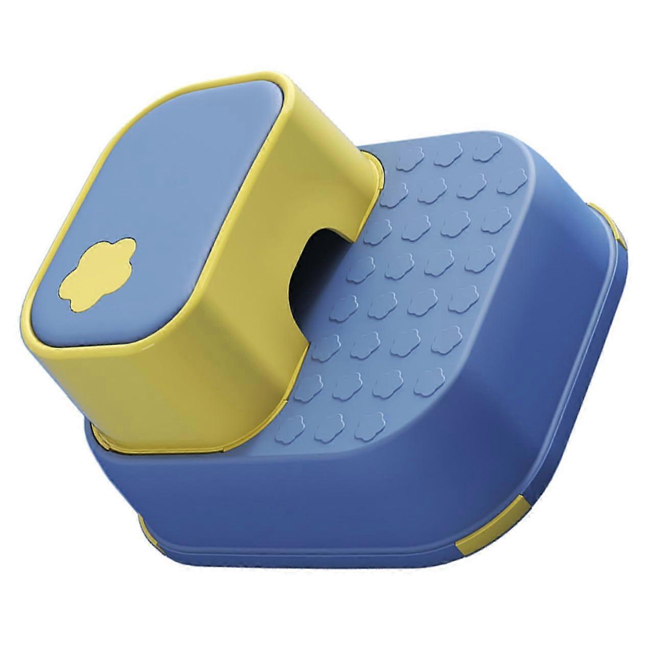 Childrens Double Non Slip Step Stool Lightweight PP With Handle For Bathroom Kitchen Doorway Safe Stool For Boys