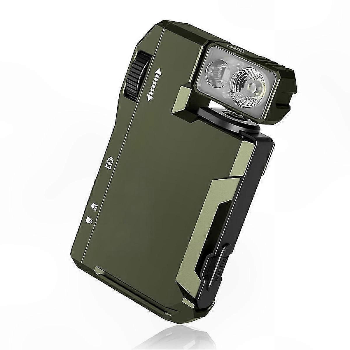 Mini Rechargeable LED Flashlight, 400 Lumens, RGB Dual Light with Magnetic Feature and 180 Rotation