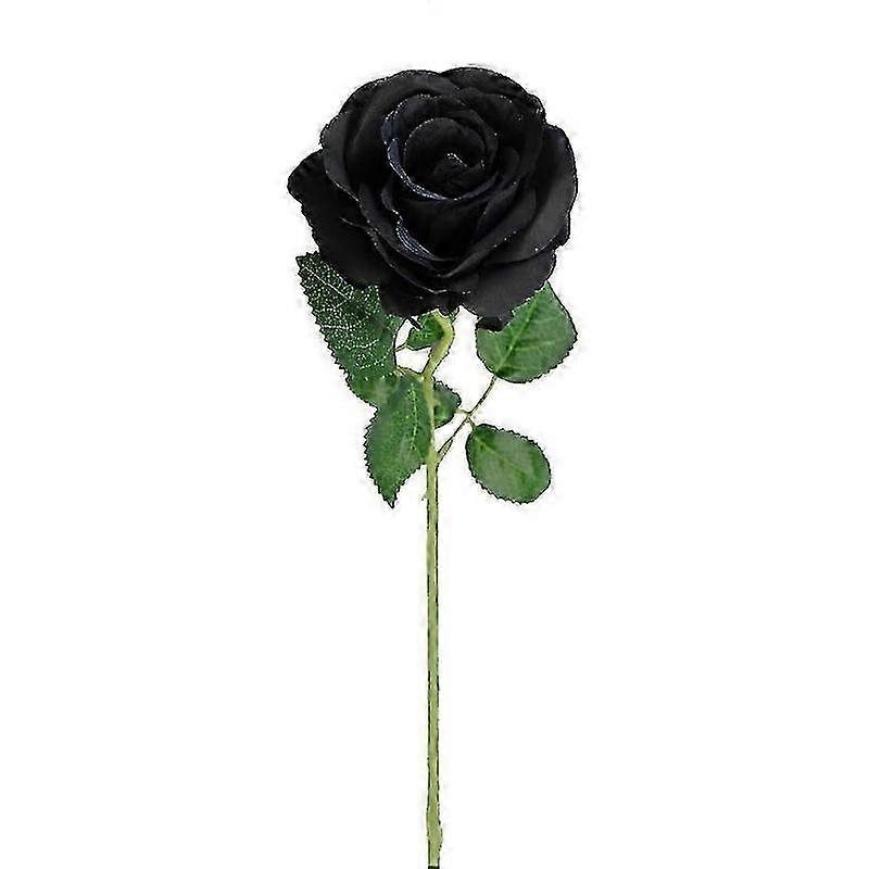 Reusable Black Artificial Rose for Home and Event Decor, 50cm Tall 2025