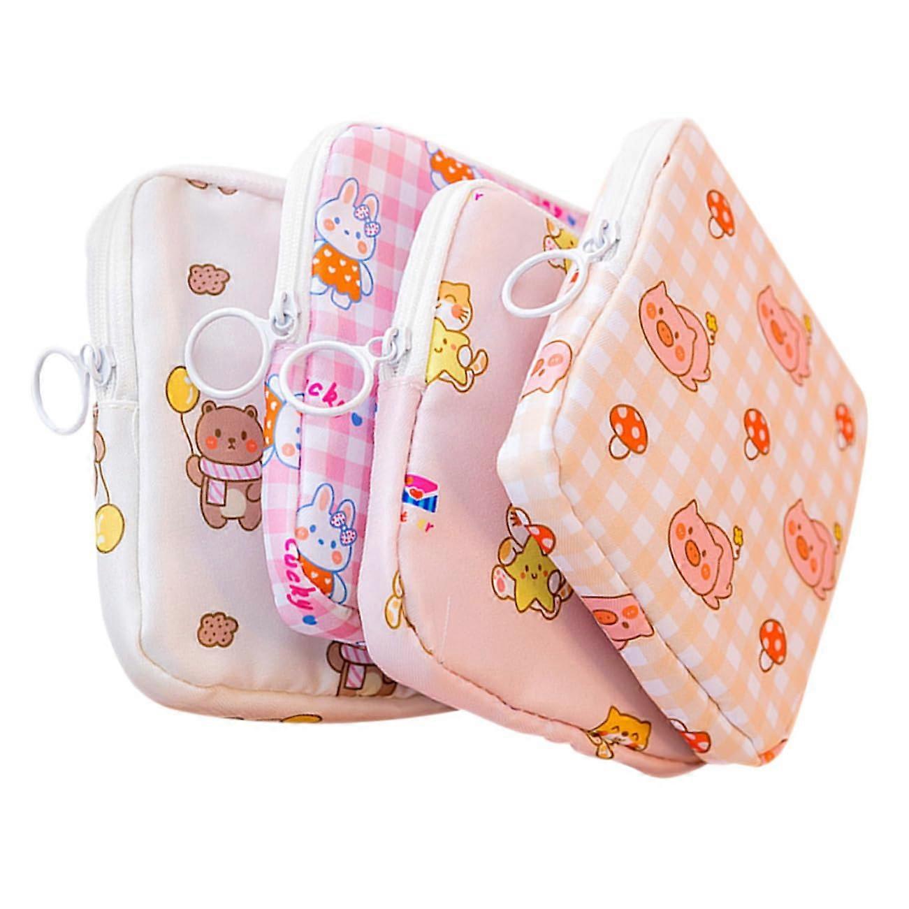 Tampon Holders Portable Compact Period Pouches For Sanitary Pads Storage Bags Multipurpose Travel Accessories Durable Mixed Style