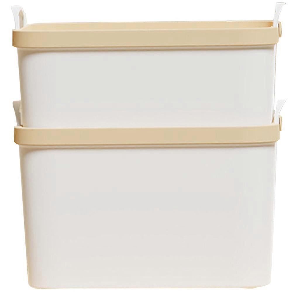 Decorative Organizing Box for Desktop Storage with 6Pcs White Boxes
