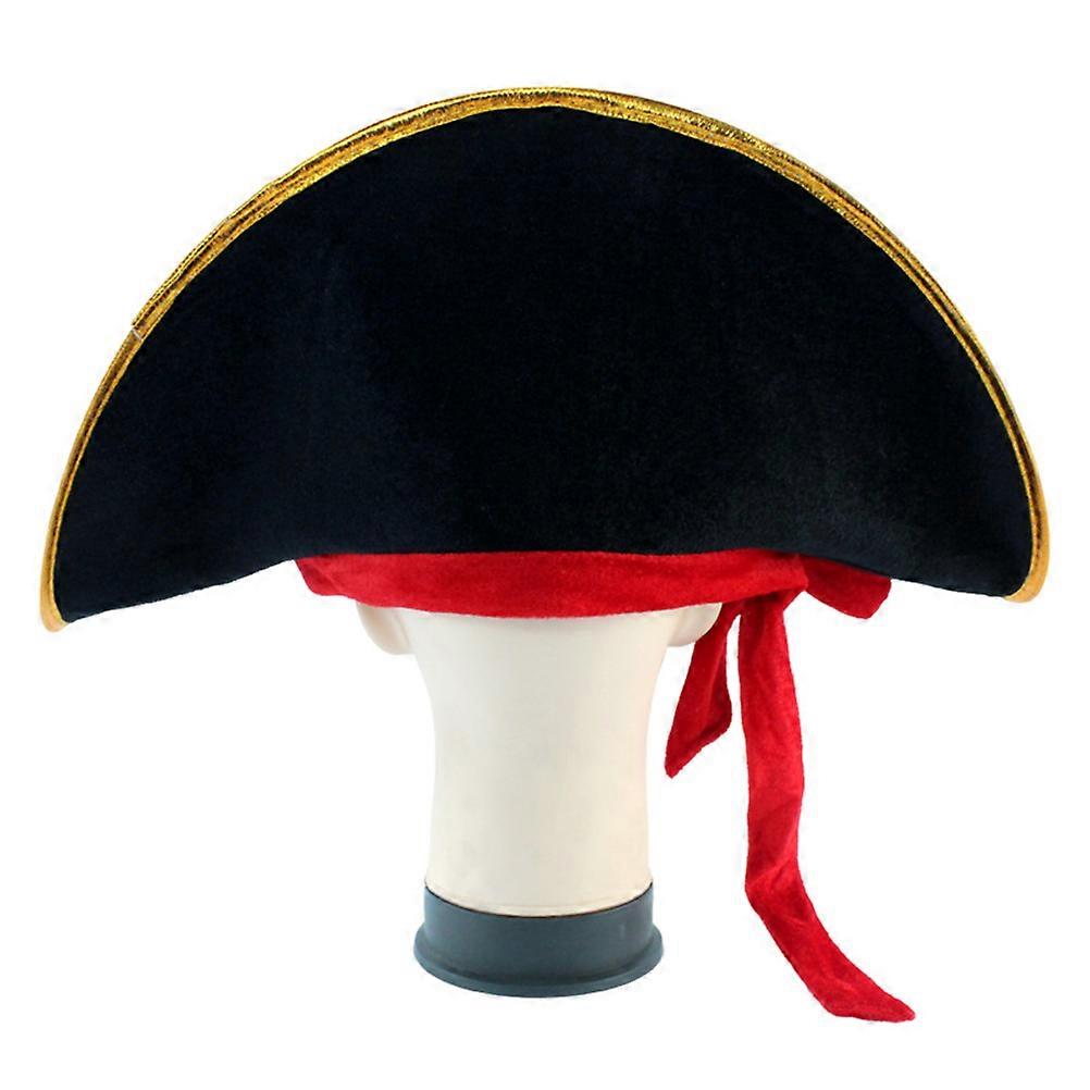 Hat And Eye Patch Set For Cosplay And Performance Suitable For Adults And Kids 2Pcs Set