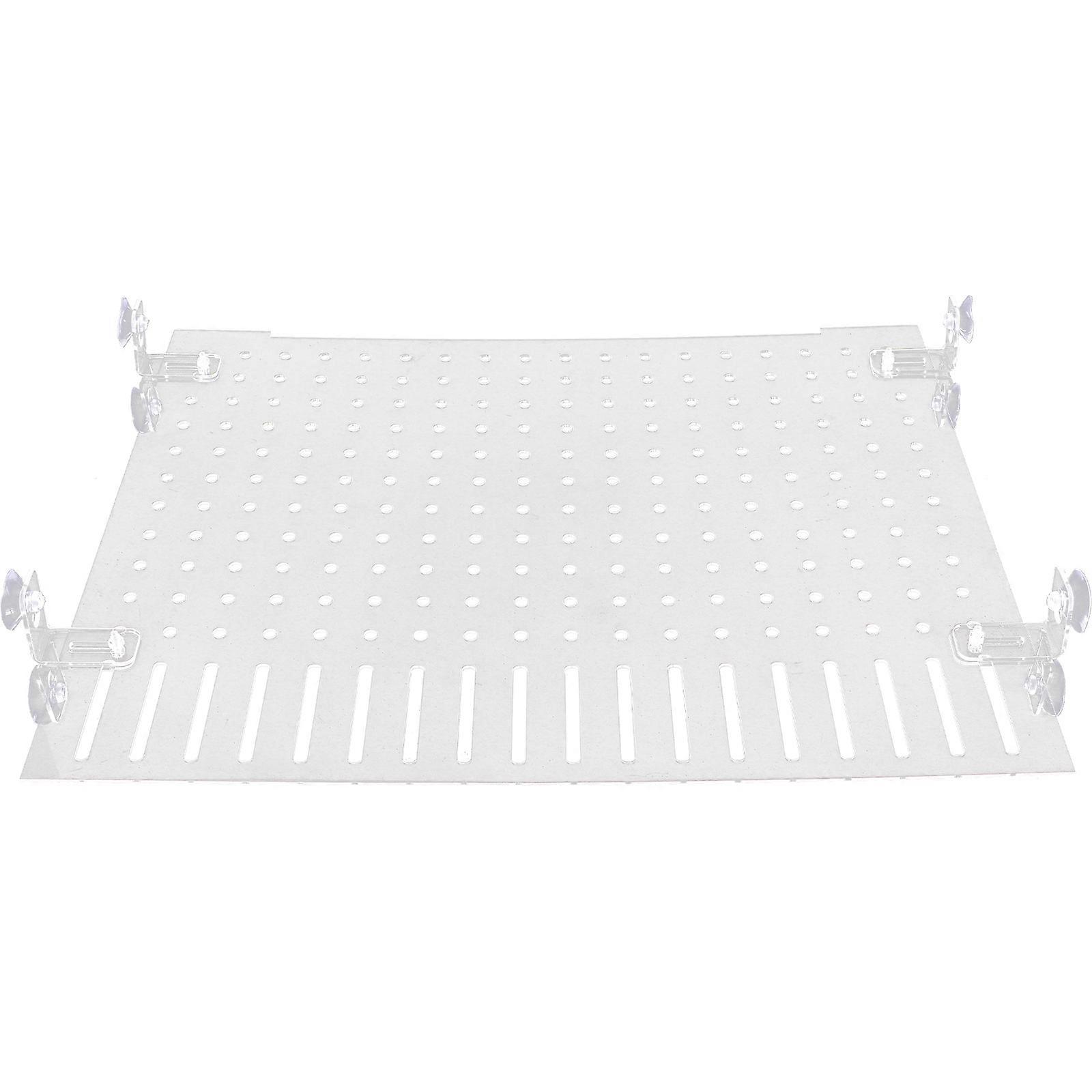 Transparent Fish Tank Divider Aquarium Divider with Suction Cup 2Sets