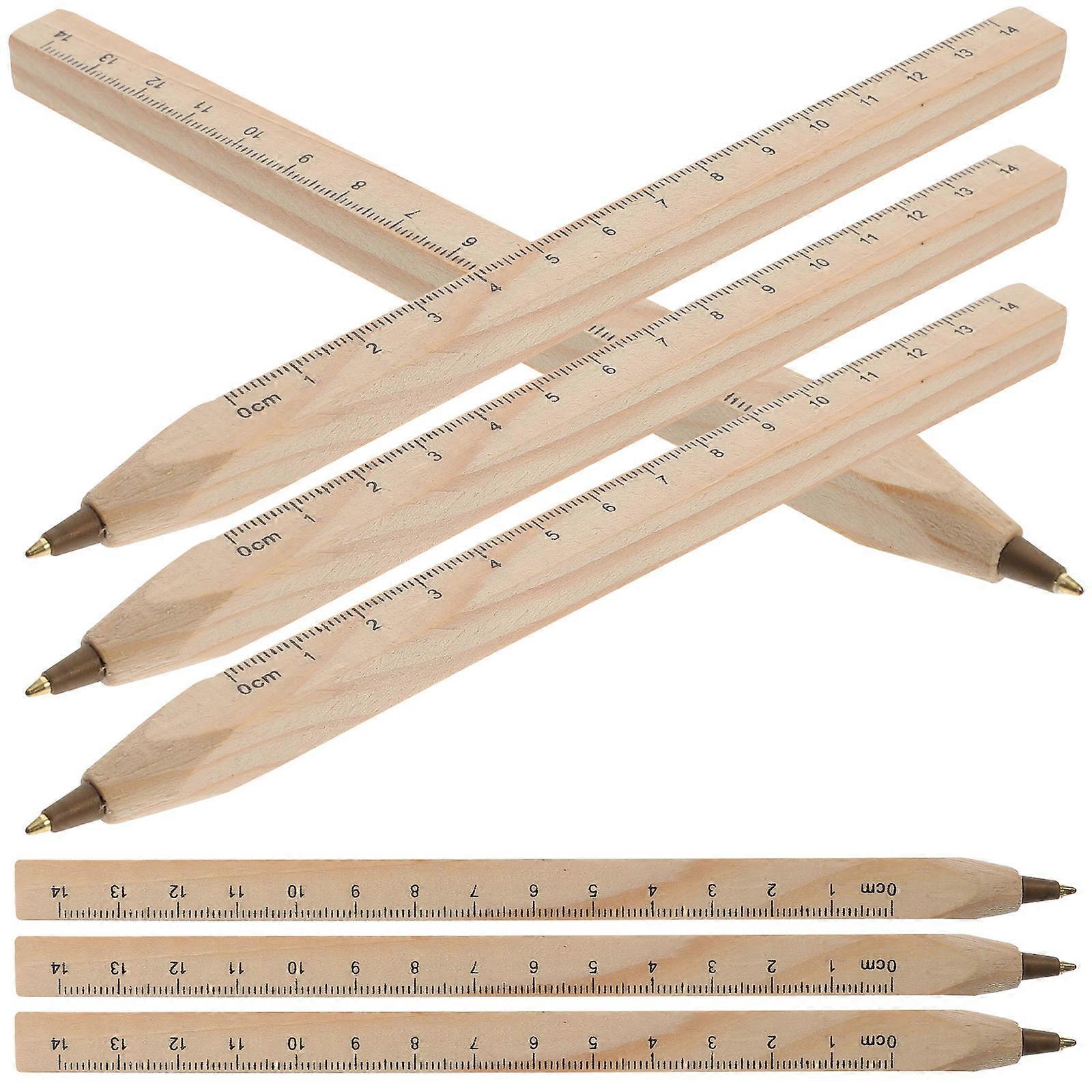 Marking Ballpoint Pens Square Shaped Black Writing Tools For Woodworking 12Set